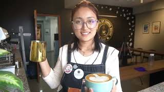 Barista coffee  making training  how to make latte art  TSOCB [upl. by Orlina]