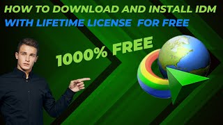 how to install idm for free lifetime  how to use idm after 30 days trial  idm free registration [upl. by Eelyme]