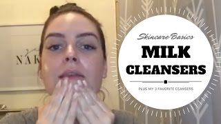 Skincare Basics Tutorial  AM Cleanse using a milk cleanser [upl. by Ricki]