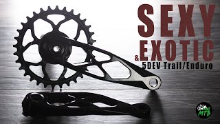 Sexy and EXOTIC Cranksets 5DEV TrailEnduro Cranks Review [upl. by Dorothy]