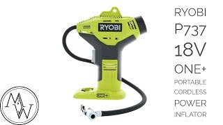 Ryobi P737 18 Volt Air Compressor Power Inflator Is it worth it  Tool Review [upl. by Eciened579]