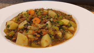 Vegetarische Linsensuppe  Linseneintopf  reich an Eiweiß Magnesium amp Folsäure [upl. by Atsillac]