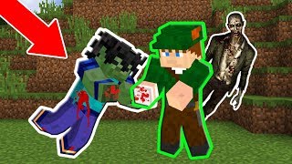 MEU AMIGO FOI ATACADO E SOFREU UMA TRANSFORMAÇÃO ZUMBI NO MINECRAFT [upl. by Natsud]