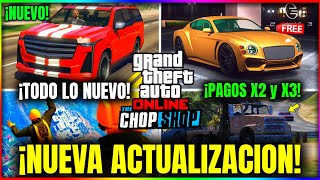 NUEVA ACTUALIZACION en GTA5 Online ¡TODO LO NUEVO COCHE NUEVO TRIPLE DINERO y MÁS NOTICIAS DLC [upl. by Anohr350]