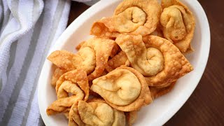 অনথন বানানোর পারফেক্ট রেসিপি  Fried Wonton  Crispy Wonton  Perfect Wonton Recipe [upl. by Yzmar]