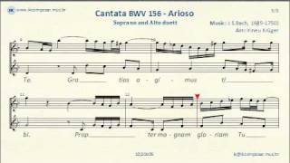 Cantata BWV 156  Arioso  JSBach  Soprano amp Alto duett [upl. by Ydnat]