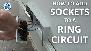 How to ADD SOCKETS to a RING CIRCUIT WAGOBOX amp WAGO connectors How to wire a double socket [upl. by Armillda]