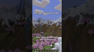 POV You finally found the perfect seed for minecraft [upl. by Ahsinyt]