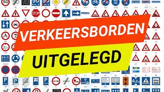 Alle verkeersborden uitgelegd  ezelsbruggetjes GEGARANDEERD op theorieexamen [upl. by Baten]