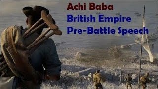 Battlefield 1  Achi Baba BritishAustralian Prebattle Speech [upl. by Amandie]