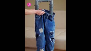 Unique Floor Lamp Made from Jeans shorts [upl. by Melli801]