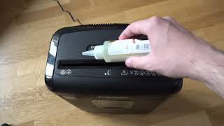 How to Oil Your quotFellowes Powershred 6Mquot Paper Shredder 4k [upl. by Imeaj]