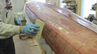 Fiberglassing the Petrel Sea Kayak [upl. by Enyt]