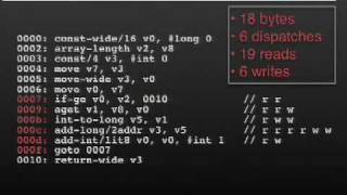 Google IO 2008  Dalvik Virtual Machine Internals [upl. by Caren]