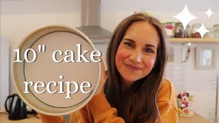 My 10 inch cake recipe ingredients quantities tins and baking time [upl. by Buna]