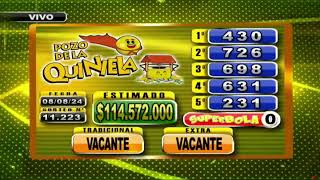 SORTEO DE QUINIELA VESPERTINO Nº 29056  080824  LOTERIA LA NEUQUINA [upl. by Nosyt]