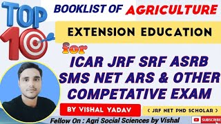 Top 10 booklist of agricultural extension educationbooklist for agriculture extension educationjrf [upl. by Attalanta438]