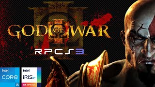 God of War III on Iris Xe Graphics  i5 1235U  16GB RAM  RPCS3 Emulator Performance Test [upl. by Yenttirb]