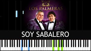 Soy Sabalero 🎹 Los Palmeras  PIANO TUTORIAL [upl. by Arul]