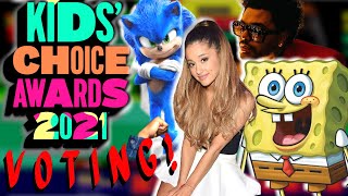 Kids Choice Awards 2021 VOTING [upl. by Yoc]