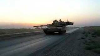 My M1A2 Abrams Tank firing in Iraq [upl. by Eecyac579]