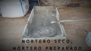 PREPARA MORTERO EN SEGUNDOS MorteroSeco Albañilería [upl. by Regnij661]