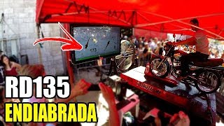 RD 135 MOTO ENDIABRADA NO DINAMOMETRO 😱 [upl. by Lash]