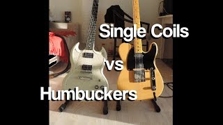 Single coils VS Humbuckers Comparison  Telecaster vs SG [upl. by Teyut258]