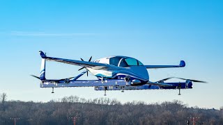 Boeings selfpiloted passenger drone completes first test flight [upl. by Nerad]