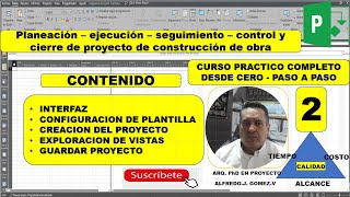 PLANEACION Y CONTROL DE OBRA  PROJECT [upl. by Wolfe]