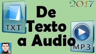 programa para pasar texto a audio  Crea AudioLibros [upl. by Drhcir]