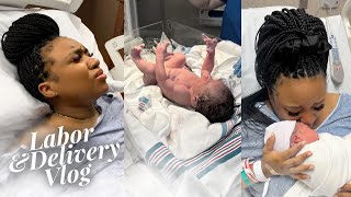 BIRTH VLOG  30 Hour Labor Failed Epidural Emergency CSection Emotional Delivery [upl. by Diskin]