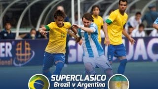 Brazil vs Argentina Super clasico 2014 Full match 1stHalf [upl. by Drahnreb]