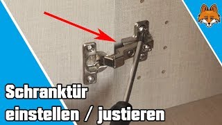 Schranktüren einstellen und justieren  einfache Anleitung 🔧 [upl. by Aecila]