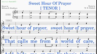 Sweet Hour Of Prayer Bradbury  Walford v2 Tenor [upl. by Barling22]