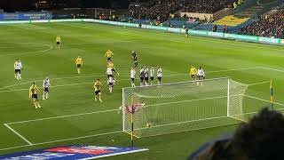 Oxford United vs Derby Cameron Brannagan free kick [upl. by Hulbard780]