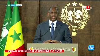 Report de la présidentielle  Discours du président Macky Sall en français [upl. by Denzil123]