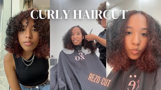 I CHOPPED OFF ALL MY CURLY HAIR curly rezo cut review [upl. by Arfihs]