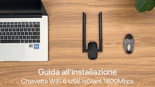 Guida allinstallazione delladattatore USB WiFi 6 AX1800 [upl. by Muffin]