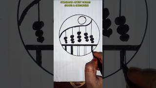 How to Draw Black Heart Circle Drawing Tutorial 🖤 short youtubeshorts shortvideo shortsfeed art [upl. by Ballman350]