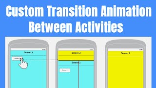 Add a Custom Transition Animation Between Android Activities  Tutorial [upl. by Shah]