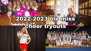 ole miss cheerleading tryouts 20222023 vlog [upl. by Briana]