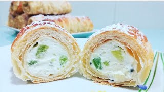 RULOURI CU CREMA SI KIWI  ROLLOS RELLENOS DE CREMA Y KIWI  BUCATARESTE CU RODICA [upl. by Aneema]