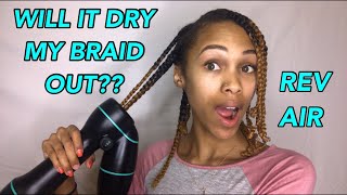 DRY BRAID AND TWISTS OUTS QUICK WITH REVAIR [upl. by Annoj]