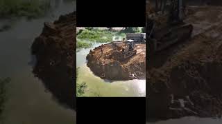 How does a bulldozer working  Dozer working site [upl. by Pascoe]