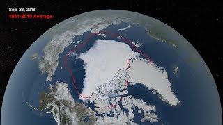 2018 Arctic Sea Ice Ties for Sixth Lowest Minimum Extent on NASA Record [upl. by Nahgam]