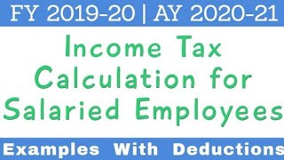 Income Tax Calculation for Salaried Employee with Examples in Tamil  Tax Slabs Rates [upl. by Beaufert]