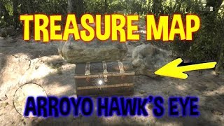 ARROYO HAWKS EYE MAPA DEL TESORO RDR2  TRASURE MAP ARROYO HAWKS EYE LOCALIZACION MAPA TESORO RDR2 [upl. by Kristie]