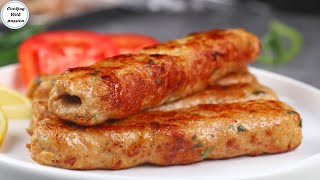 Restaurant Style Seekh Kabab Recipe In Pan With Homemade Kebab Masala by Cooking With Passion [upl. by Ennylcaj]