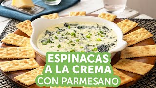 Espinacas a la Crema con Parmesano  Kiwilimón [upl. by Eirollam]